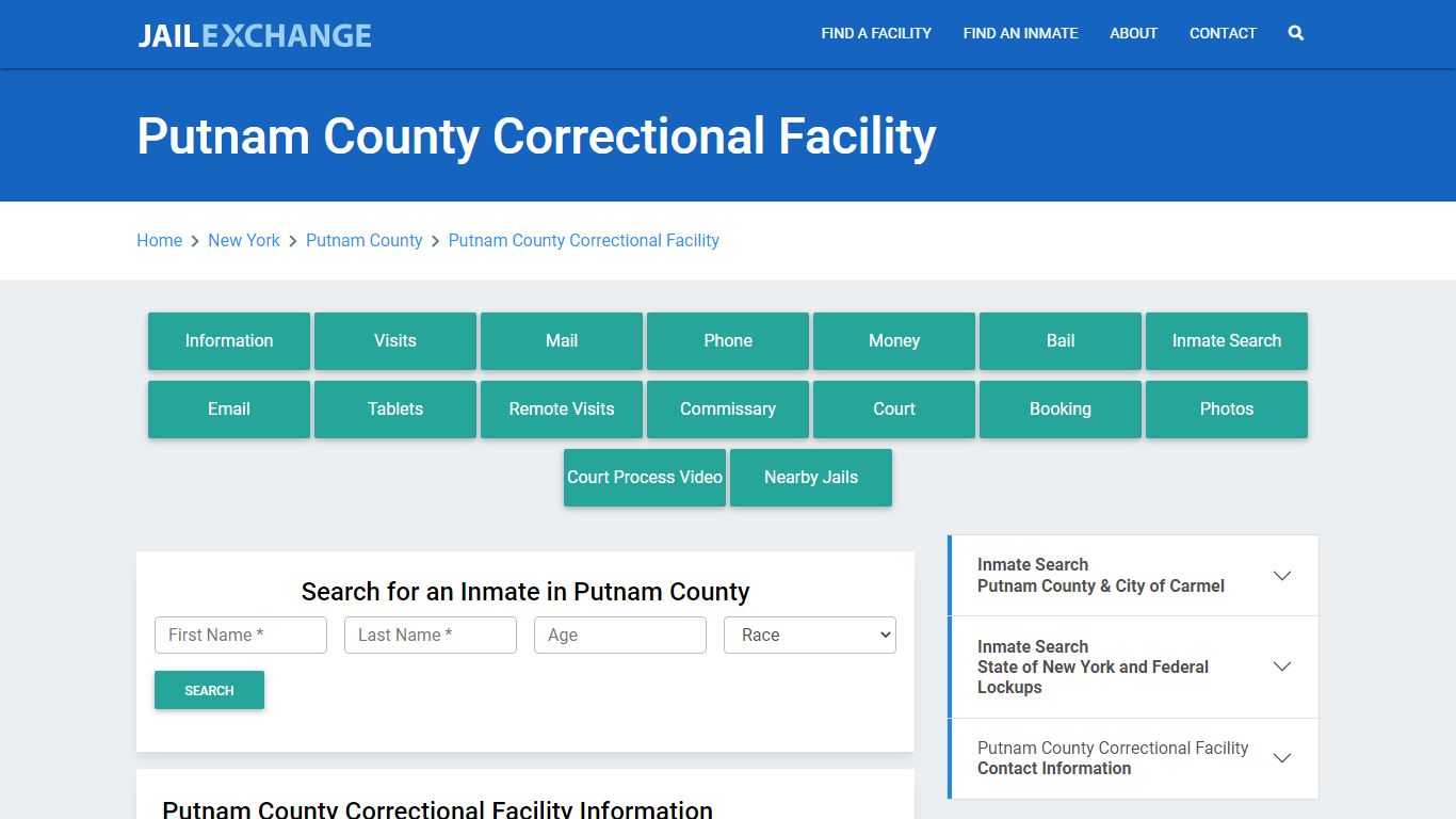 Putnam County Correctional Facility - Jail Exchange